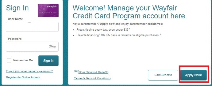 Walmart Credit Card apply